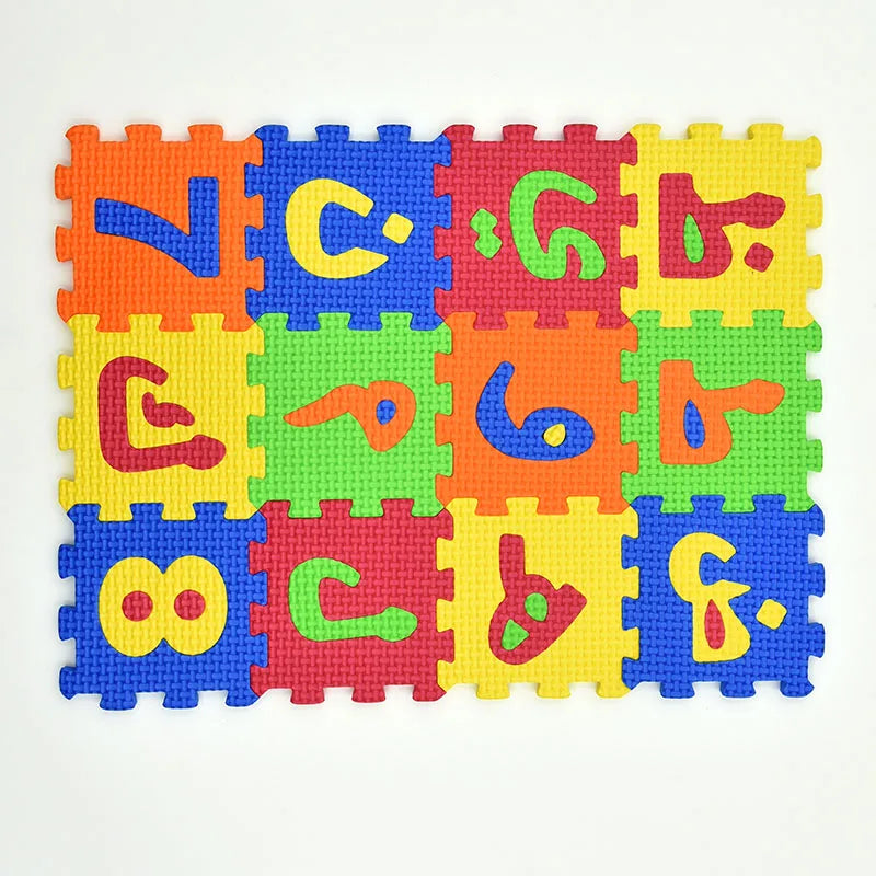 Carpet Arab Alphabet Toys Kids Baby Play Puzzle Mats Rugs Babies DIY EVA Foam Mat Toy 28PCS Arabic Language 8PCS Number