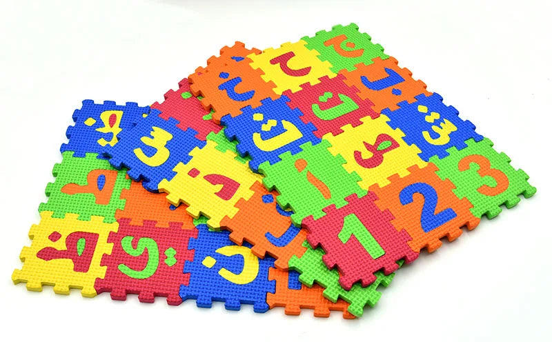 Carpet Arab Alphabet Toys Kids Baby Play Puzzle Mats Rugs Babies DIY EVA Foam Mat Toy 28PCS Arabic Language 8PCS Number