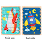 Baby Wooden Montessori Puzzle Child Game Wooden Puzzle 3D Cartoon Animal Puzzle Babies Toys Puzzles For Kids 1 2 3 Year Old