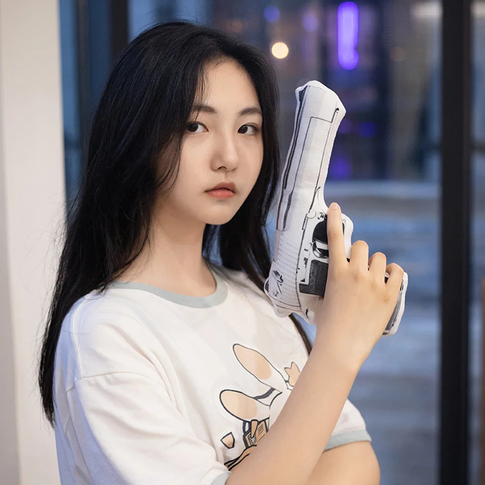 Creative PUBG Game Props Gun Plush Toy Soft Stuffed Pillow Doll Air Drop Box Fun and Creative Gift for Friend Children Kids Boy