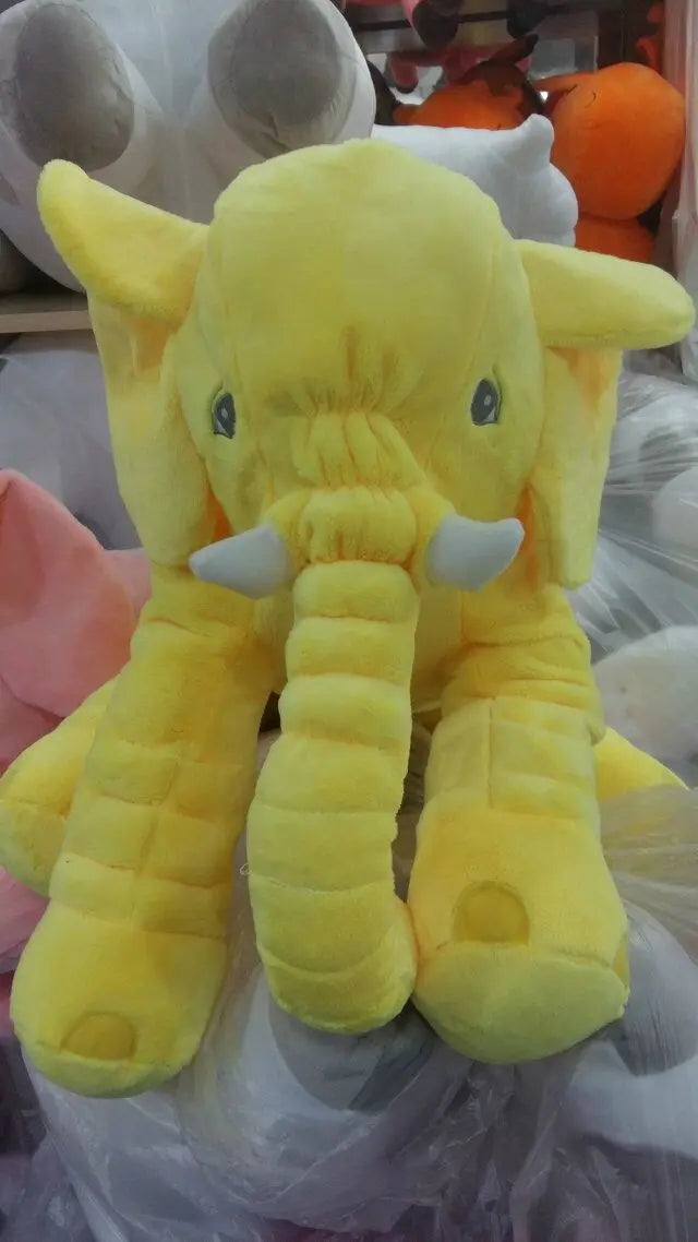 40/60cm Cartoon Plush Elephant Toy Kids Sleeping Back Cushion Stuffed Pillow Doll Bab Birthday Gift for Kids