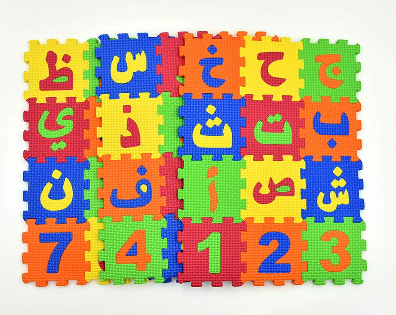 Carpet Arab Alphabet Toys Kids Baby Play Puzzle Mats Rugs Babies DIY EVA Foam Mat Toy 28PCS Arabic Language 8PCS Number