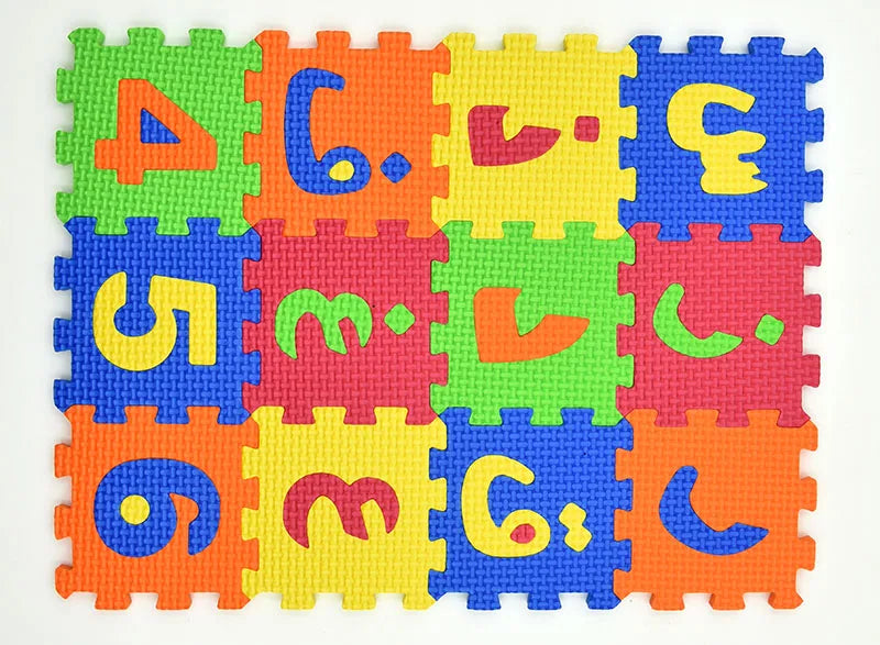 Carpet Arab Alphabet Toys Kids Baby Play Puzzle Mats Rugs Babies DIY EVA Foam Mat Toy 28PCS Arabic Language 8PCS Number
