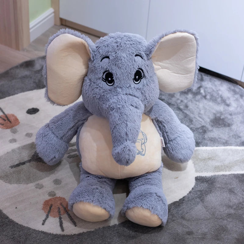 38-98cm Giant Plush Elephant Appease Doll Stuffed Big Happy Ears Animal Toys for Friend Soft Bed Pillow Cushion lover Gift