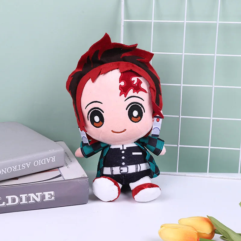 Anime Demon Slayer: Kimetsu No Yaiba Kamado Tanjirou Cosplay Plush Doll Pillow Kawaii Stuffed Toy Children’S Gift