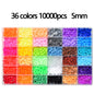 5mm beads 24/48/36box packing Hama beads Education Toys Iron beads handmaking perler Fuse beads diy toy