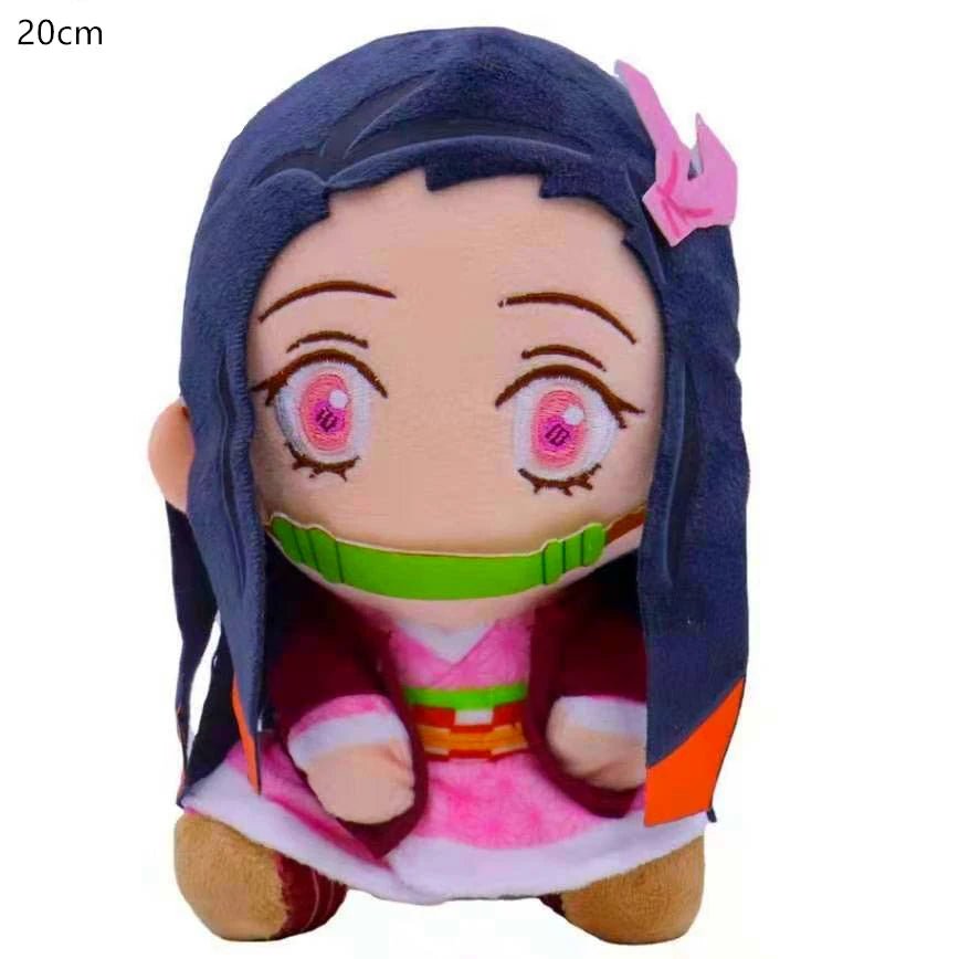 Anime Demon Slayer: Kimetsu No Yaiba Kamado Tanjirou Cosplay Plush Doll Pillow Kawaii Stuffed Toy Children’S Gift