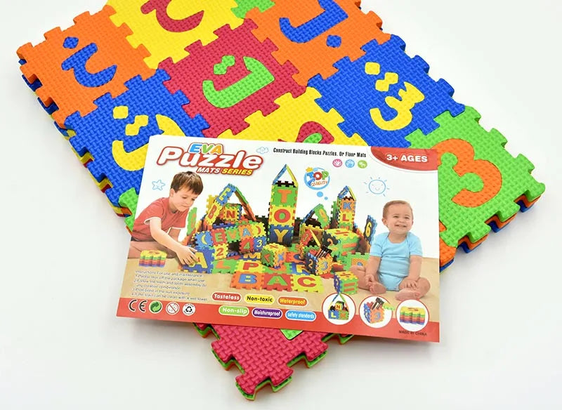 Carpet Arab Alphabet Toys Kids Baby Play Puzzle Mats Rugs Babies DIY EVA Foam Mat Toy 28PCS Arabic Language 8PCS Number