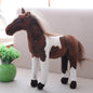 New 50/60/70cm Big Simulation Horse Plush Toys Cute Staffed Animal Unicorn Doll Soft Kids Birthday Gift Home Decoration