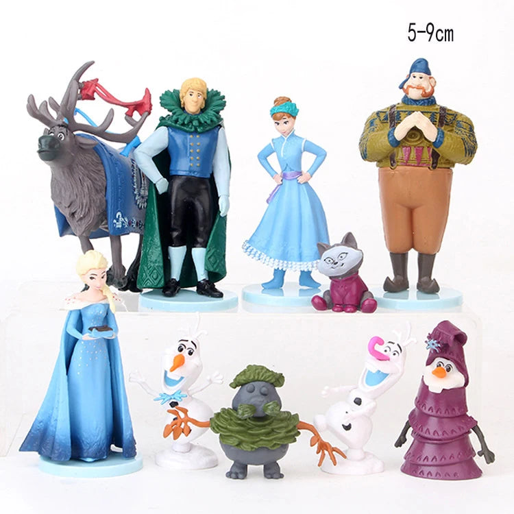 Disney Frozen 2 Elsa Anna Olaf Figures Model Princess Elza Girls Doll Toy Set Preferred Gift for Children Birthday Christmas