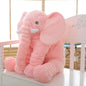 40/60cm Cartoon Plush Elephant Toy Kids Sleeping Back Cushion Stuffed Pillow Doll Bab Birthday Gift for Kids