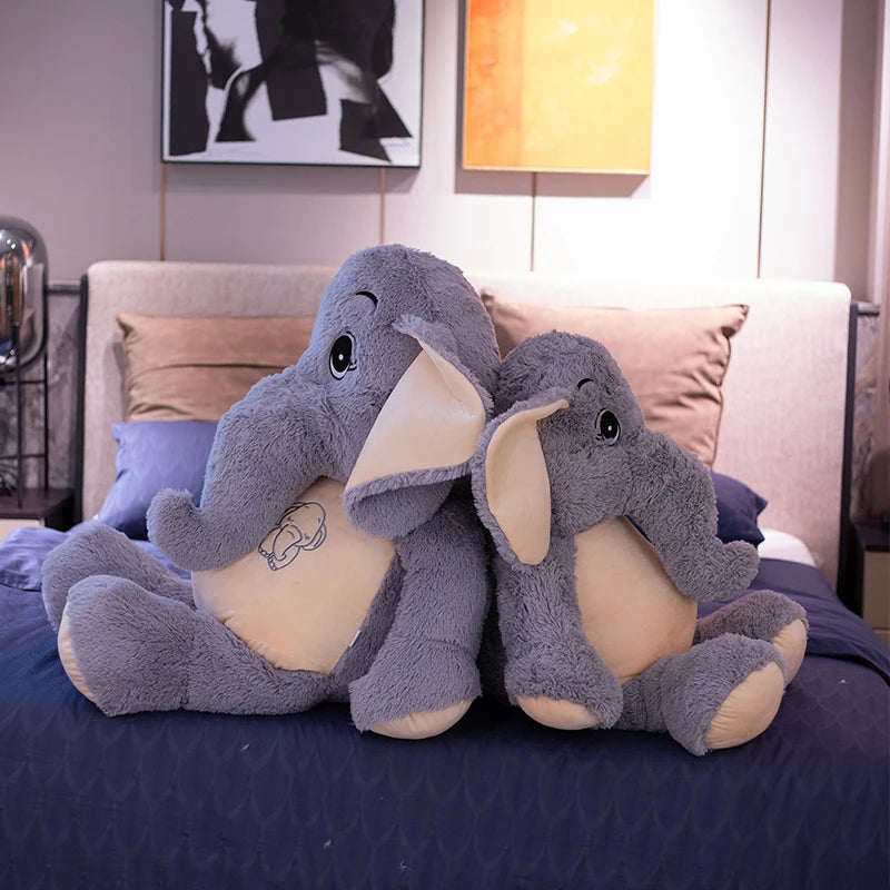 38-98cm Giant Plush Elephant Appease Doll Stuffed Big Happy Ears Animal Toys for Friend Soft Bed Pillow Cushion lover Gift