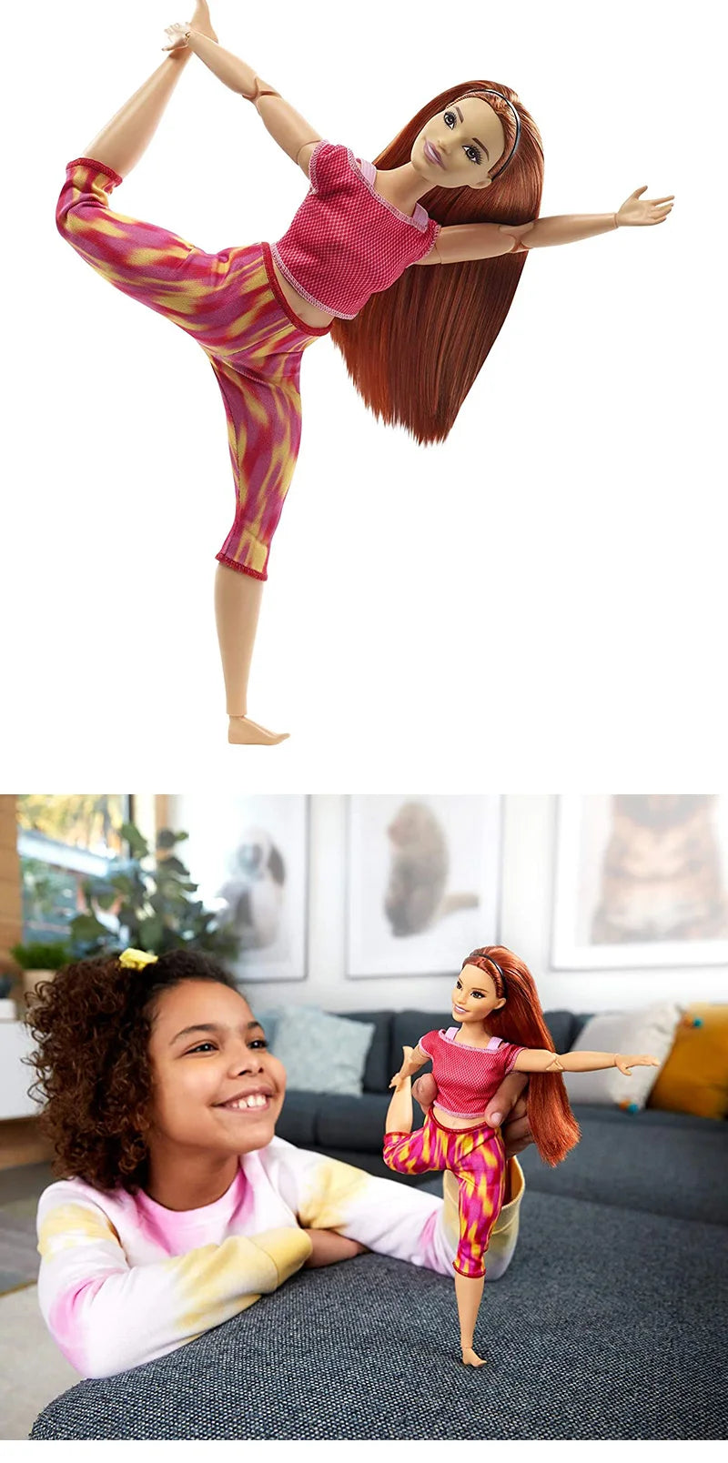 100% Original Barbie Made To Move 22 Joints Yoga Dolls for Girl Articulated Moving Joints  Kids Toys Birthday Christmas Gifts