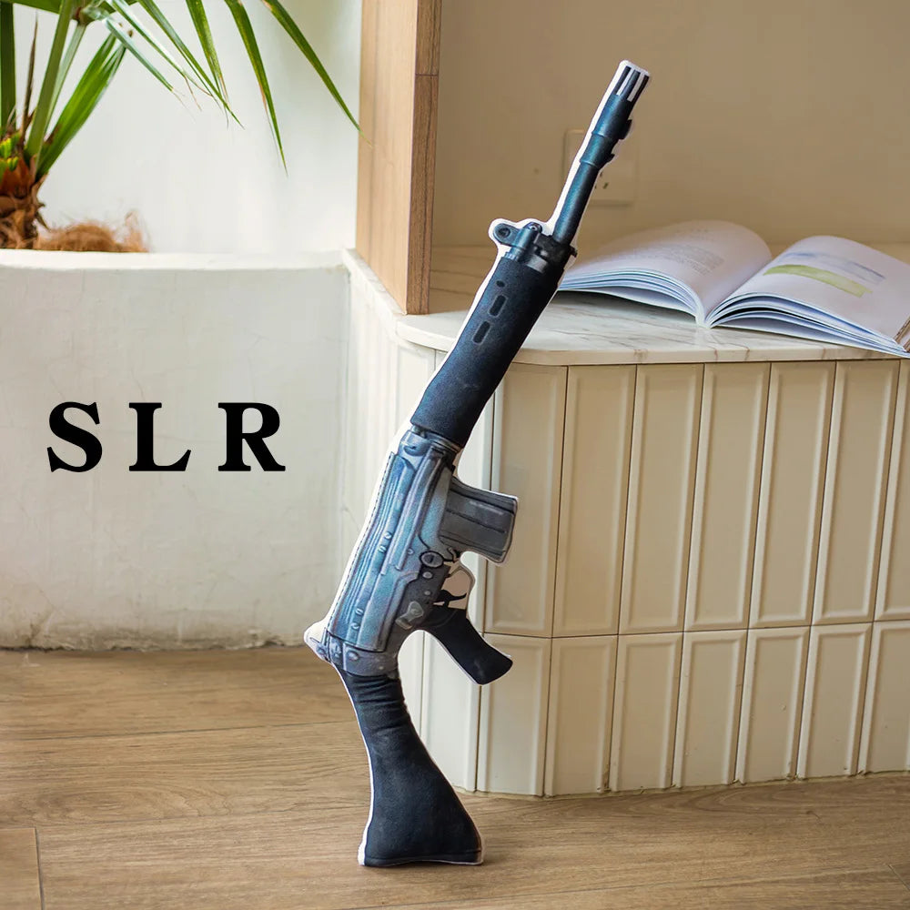 Creative PUBG Game Props Gun Plush Toy Soft Stuffed Pillow Doll Air Drop Box Fun and Creative Gift for Friend Children Kids Boy