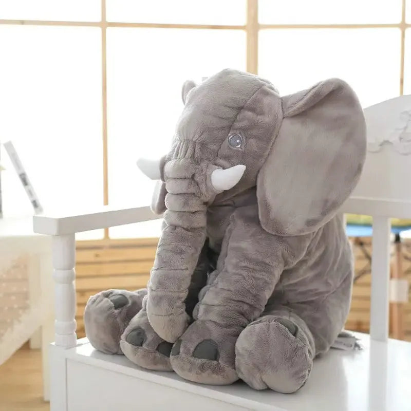 40/60cm Cartoon Plush Elephant Toy Kids Sleeping Back Cushion Stuffed Pillow Doll Bab Birthday Gift for Kids