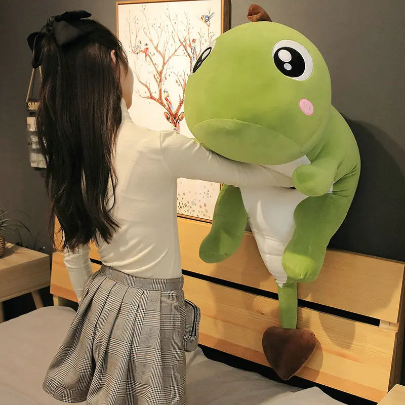 80-140cm New Long Lovely Dinosaur Plush Toy Soft Cartoon Animal Doll Stuffed Boyfriend Sleeping Pillow Birthday Gift