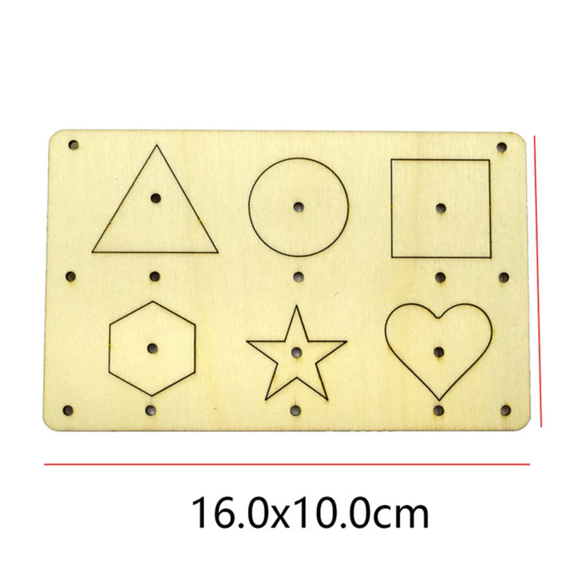 Montessori Busy Board Toys For Children Educational Games DIY Busy Board Parts Wooden Toys Sensory Board Games Puzzles For Kids