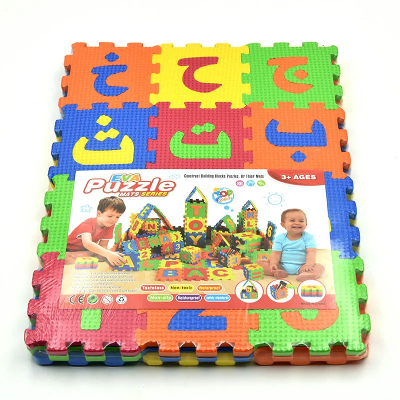 Carpet Arab Alphabet Toys Kids Baby Play Puzzle Mats Rugs Babies DIY EVA Foam Mat Toy 28PCS Arabic Language 8PCS Number