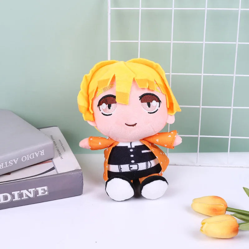 Anime Demon Slayer: Kimetsu No Yaiba Kamado Tanjirou Cosplay Plush Doll Pillow Kawaii Stuffed Toy Children’S Gift