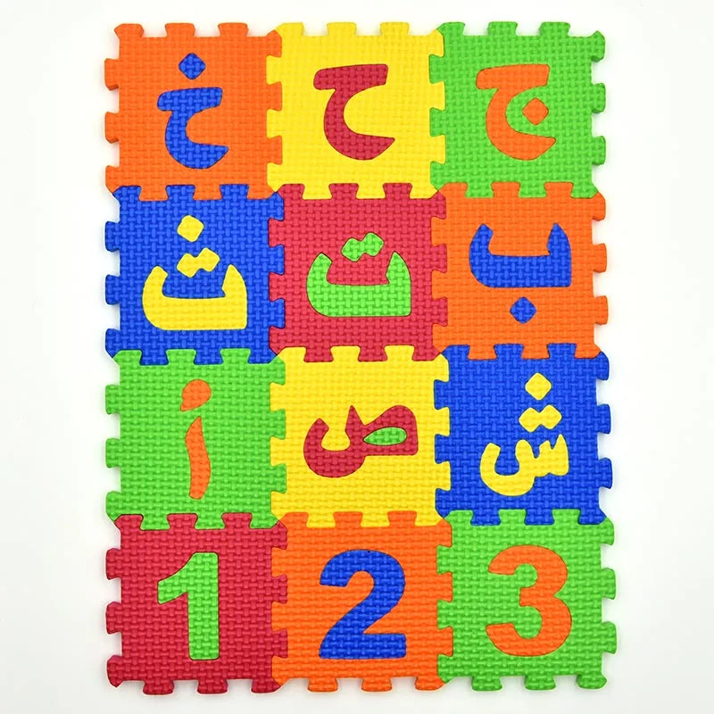 Carpet Arab Alphabet Toys Kids Baby Play Puzzle Mats Rugs Babies DIY EVA Foam Mat Toy 28PCS Arabic Language 8PCS Number