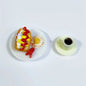 New 1/6 Handmade with clay Miniature Delicious sandwich breakfast set food for Doll House Mini Kitchen Toy Dollhouse Accessories