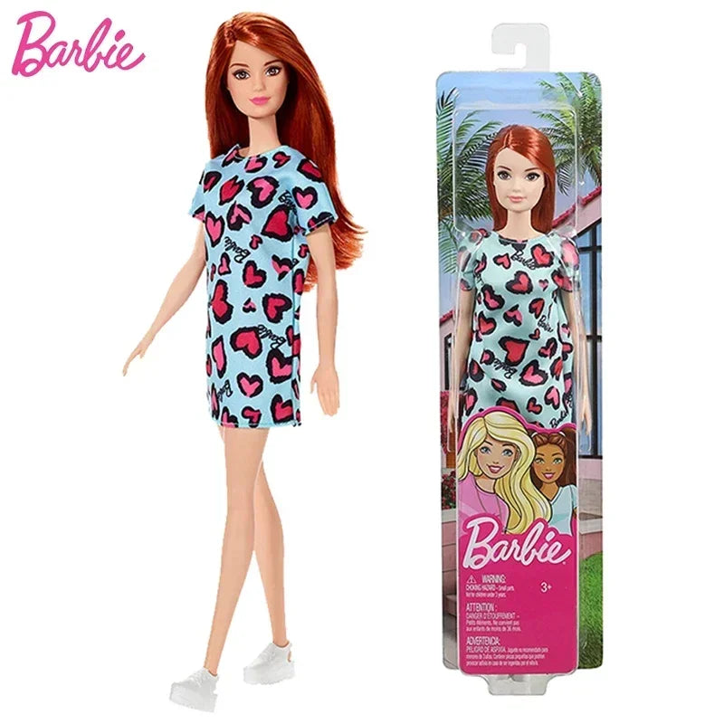 Original Mattel Barbie Doll Multi Joints Move Clothes Accessories Educational Props Toys for Girls Collection Kids Birthday Gift