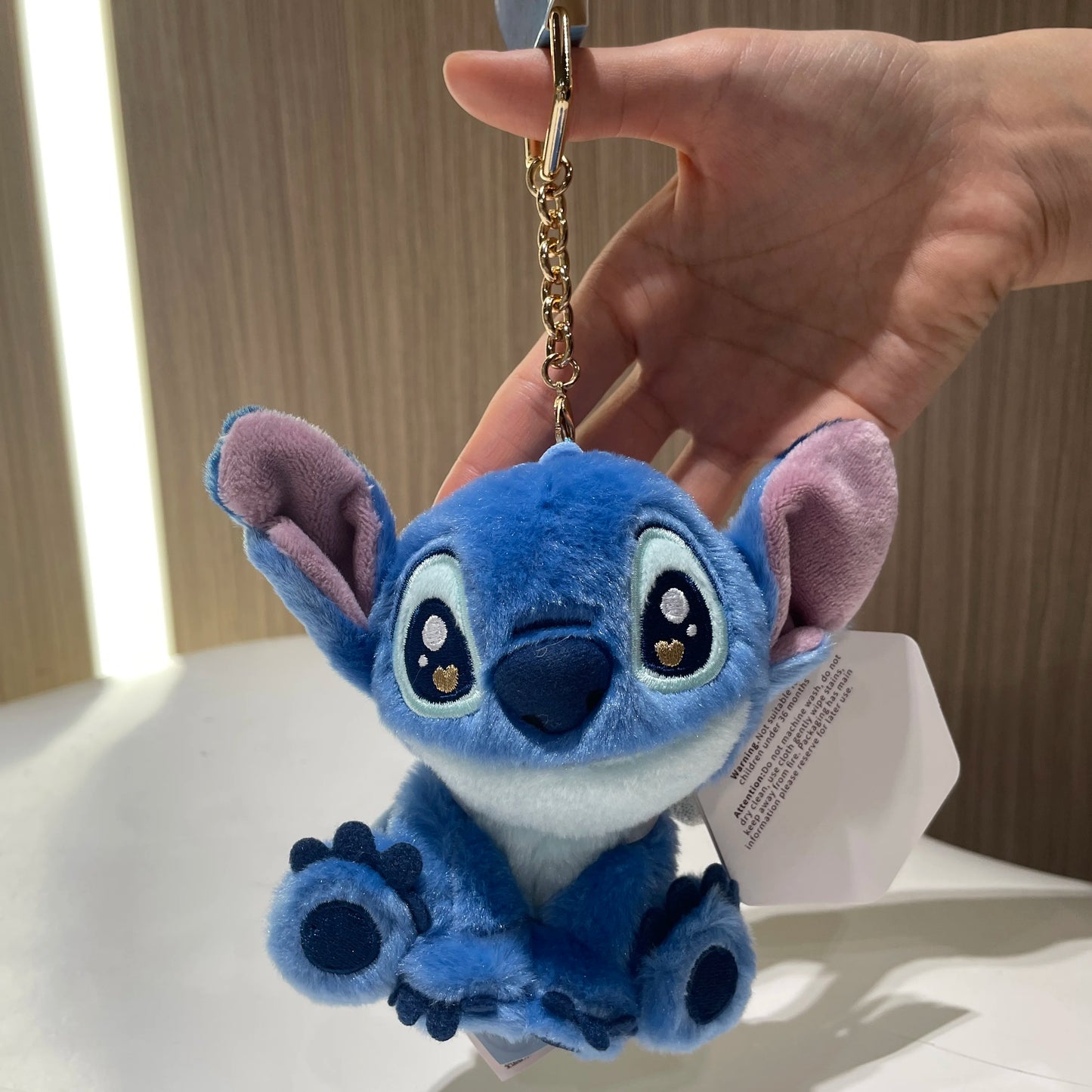Original Disney Stitch Lotso Sullivan Woody Plush Dolls keychain Angel Stitch Mr.Q Alien Stuffed Toy Pendant Kids Birthday Gift