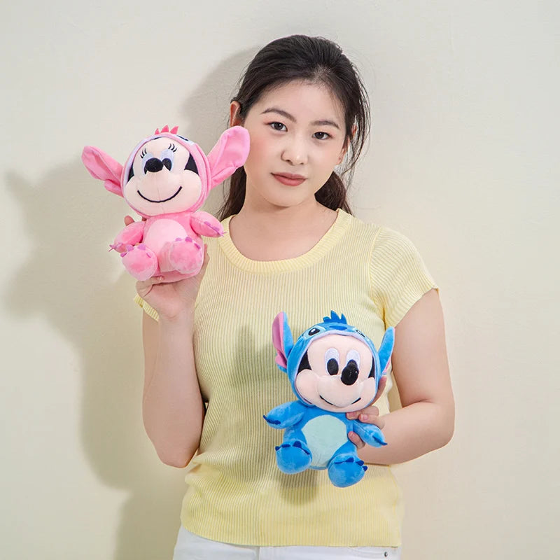 25cm Mickey Plush Mickey Mouse Minnie Daisy Plush Toy Stuffed Doll Kawaii Home Decor Girls Toys Birthday Christmas Gifts For Kid