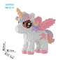 2026 Year of Horse Unicorn Building Blocks Cute Pegasus 3D Puzzle Educational Toy Gift for Kids