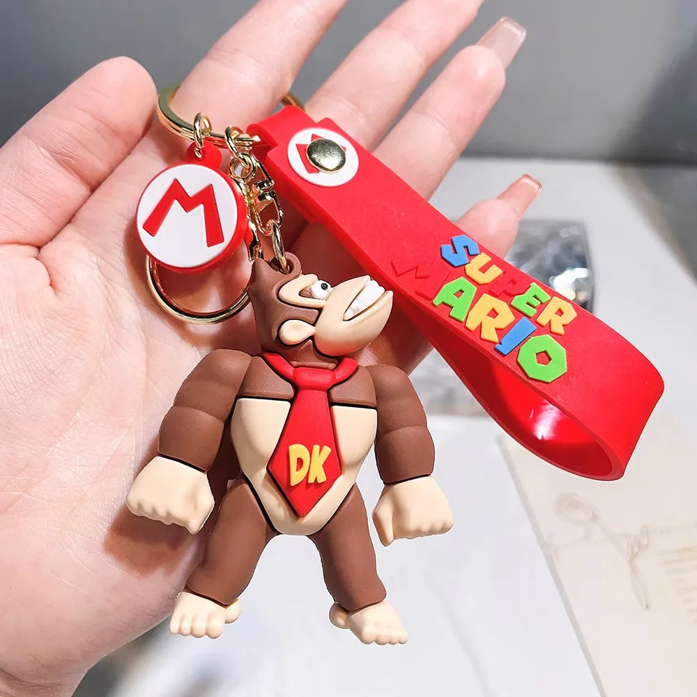 Super Mariod Keychain Mariod Bros Luigi Toad Yoshi Bowser Action Figure Model PVC Cartoon Bag Doll Toys Gift Y2k Fashion