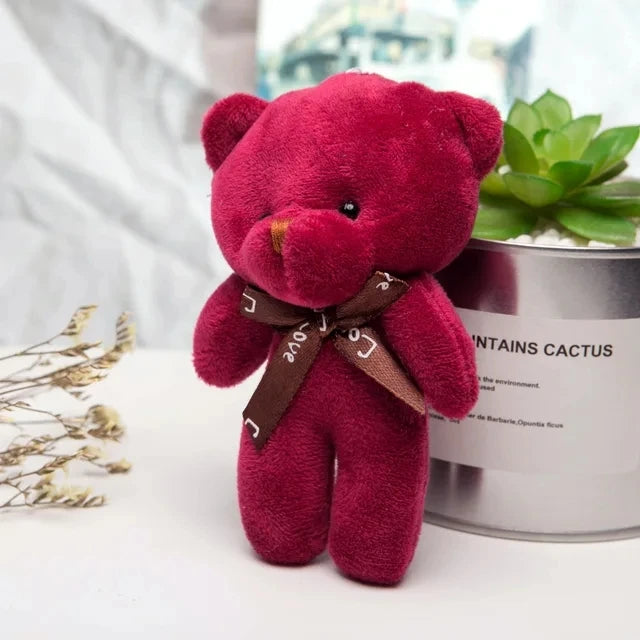 Plush Bear Keychain Soft Stuffed