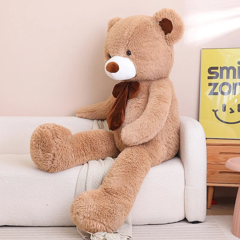 Giant Size American Teddy Bear Plush Toy Big Stuffed Animals Dolls Birthday Valentines Day Gift Soft Pillow for Grilfriend Girl