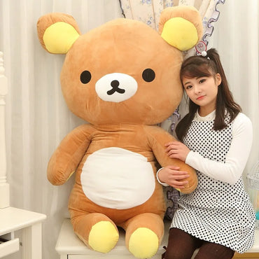 20/35cm Kawaii Brown Bear Stuffed Plush Toy Cartoon Cute Long Bear Plush Doll Sleeping Pillow for Girlfriend's Birthday Gift