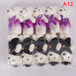 12/10Pcs/Lot Soft Stuffed Bear Plush Toys Mini Teddy Bear Dolls Toy Small Gifts Bag Pendant Teddy Doll