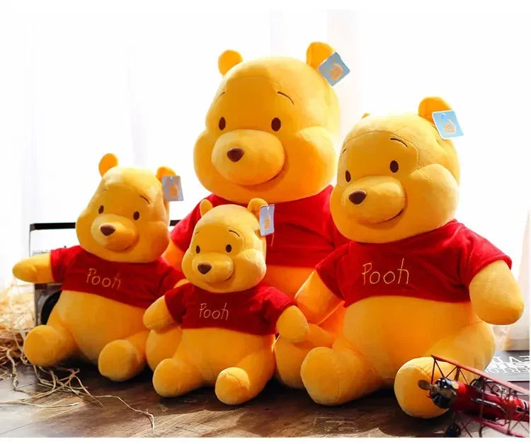 25-45cm Disney Winnie The Pooh Plush Toys Soft Stuffed Kawaii Anime Elf Doll Cartoon Pooh Bear Plush Doll Birthday Gift for Boys