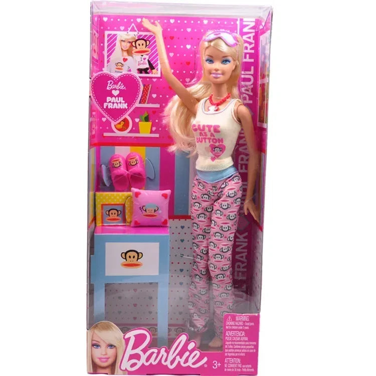 Original Mattel Barbie Dream Series Doll Love Paul Frank Love Dentist Prom Princess Toys for Girls Educational Props Collection