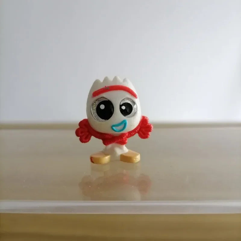 Disney Doorables Action Figures Mickey Minnie Forky Desktop Decoratoion Kawaii Big Eyed Doll Cartoon Model Toys Kids Gifts