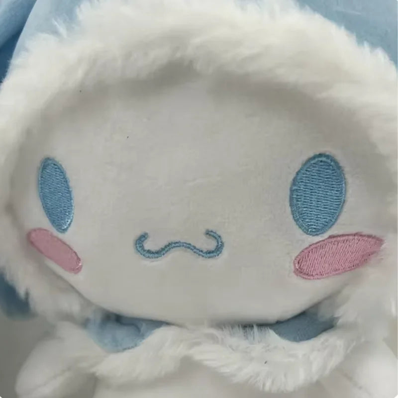 25cm Sanrio Cinnamoroll Plush Toys Cartoon Anime Elf Plush Doll Kawaii Soft Big Ear Dog Stuffed Doll Birthday Gift For Girls
