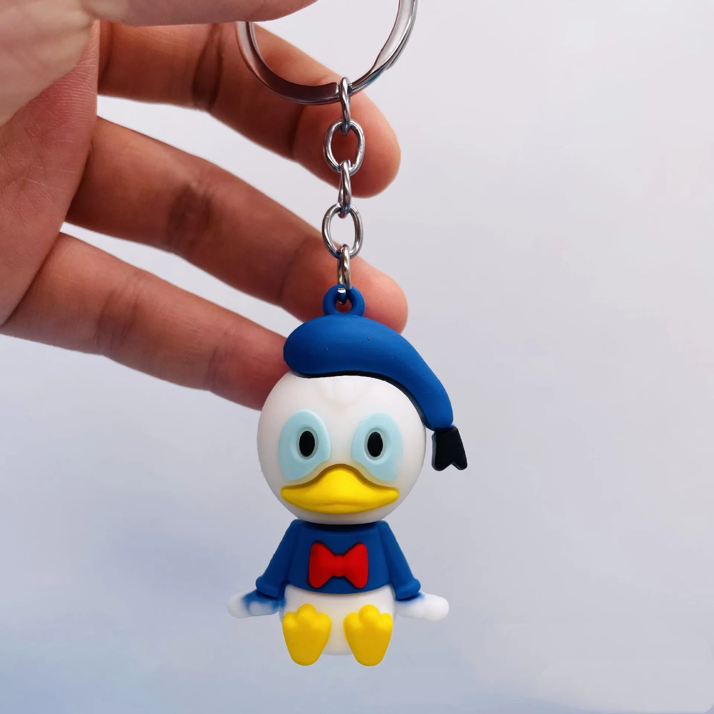 Anime Disney Keychain New Mickey Mouse Minnie Lilo & Stitch Doll Keyring Ornament Key Chain Car Pendant Kid Toys Gifts Wholesale