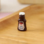 10Pcs Dollhouse Miniature Strawberry Sauce Jam Jar Kitchen Food Accessories For Doll House Decor Kids Pretend Play Toys Gift