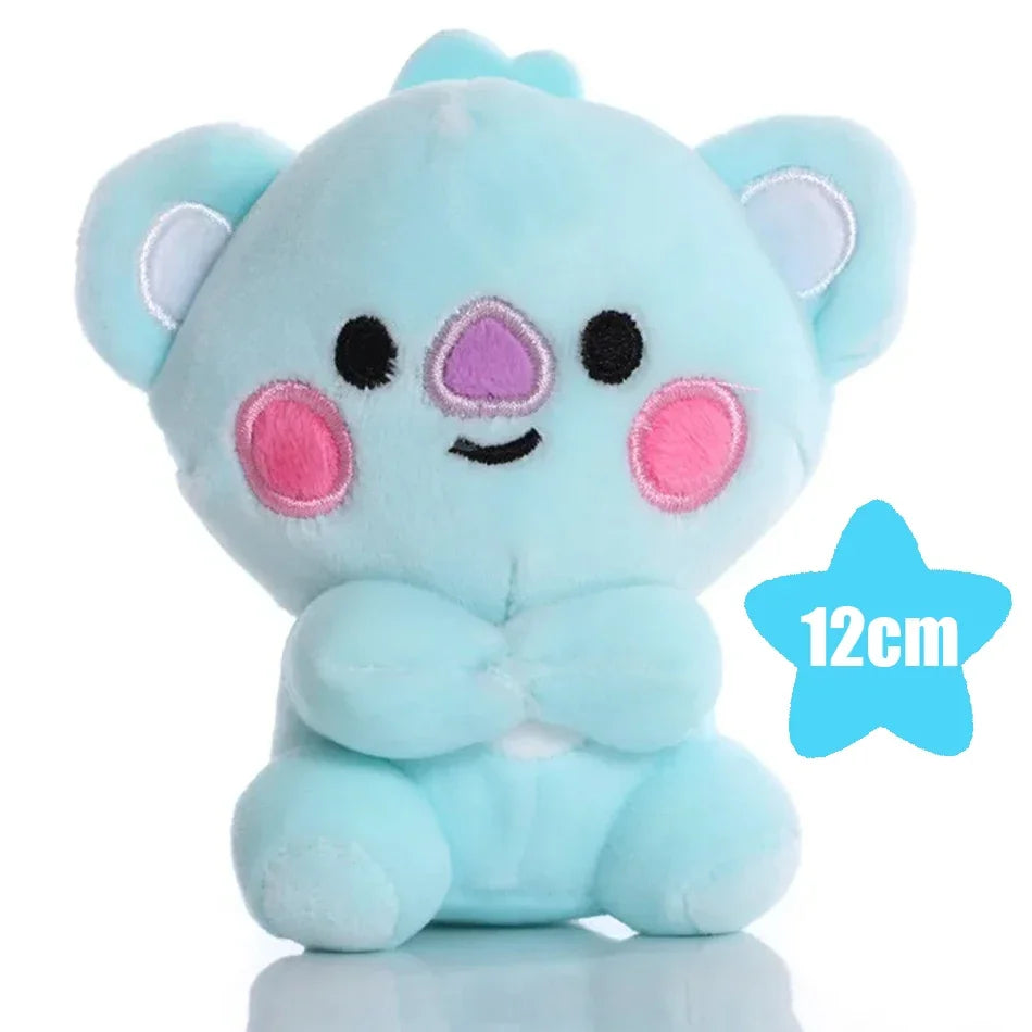 Hot BTed 21Plush Toys Kawaii Mini Keychain Anime Pendant Ornament for Kids 12-22cm Bt Peripherals Soft Stuffed Animals Doll Gift