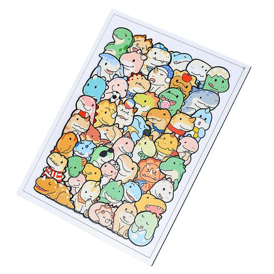 Animal Wooden Puzzle Jigsaw Stacking Toys Dinosaur Cats Educational Puzzle for Kid Boys Girls Gifts Christmas Decoration