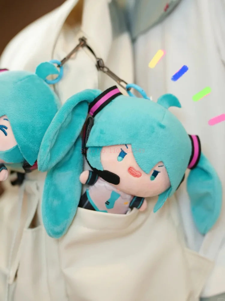 Hot Genuine Spot Hatsune Miku Double Ponytail Rotary Jumping Pull Start Pendant Fufu Doll Interesting Trendy Doll Birthday Gifts
