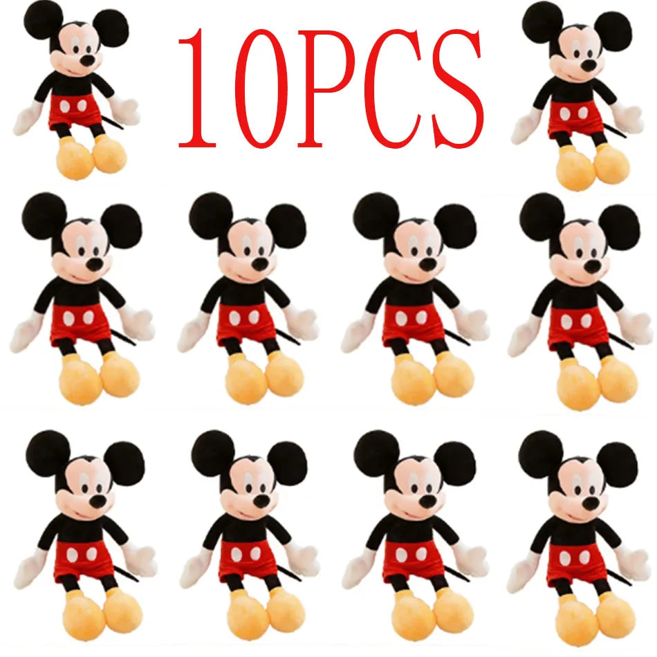 30-35cm Disney Mickey Mouse Plush Toys Kawaii Anime Mickey Minnie Stuffed Plush Models Decoration Dolls for Kids Birthday Gift