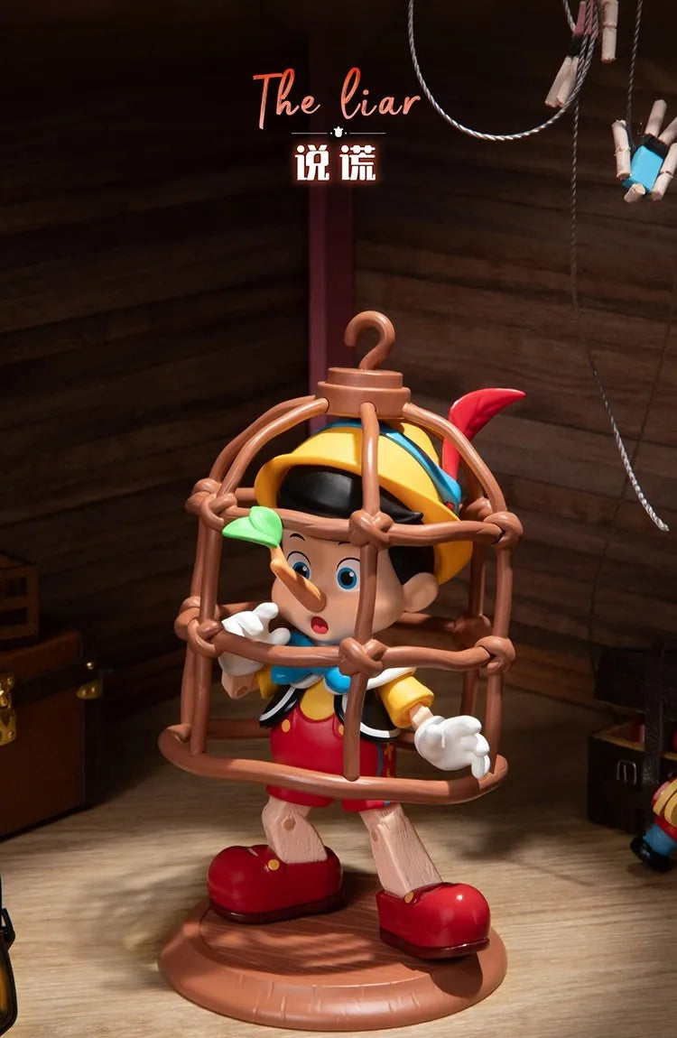 TOP TOY Disney Pinocchio Growth Diary Series Blind Box Animation Desktop Ornaments Cute Children's Toys Figures Birthday Gifts