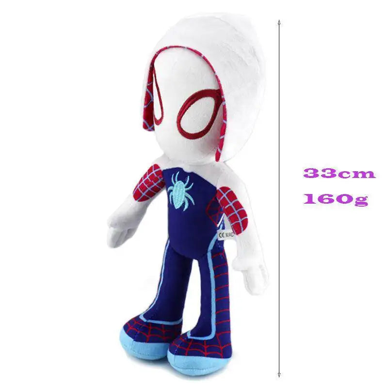 Classic Q Version Spider Plush Toy Anime Doll Marvel Super Hero Stuffed Figure Soft Cuddly Toy for Boys Girls Easter