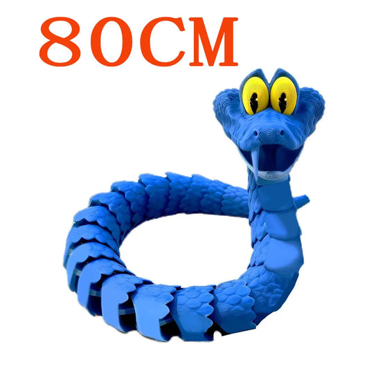 Disney Hot Toys "Zootopia 2" 68cm Gary Snake Articulated Simulation Toy Snake, 3d Printed Snake Gary Model, Children'S Gift