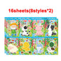 Farm Animal Make a Face Sticker Sheets for Kids Todders Activities Cute Cartoon Puzzle Stickers Birthday Party Favor Crafts Toys