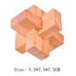 Wooden Luban Lock Unlock Interlock Game Brain Teaser Puzzle Inteligencia Rompecabezas 3D De Madera Montessori Educational Toys