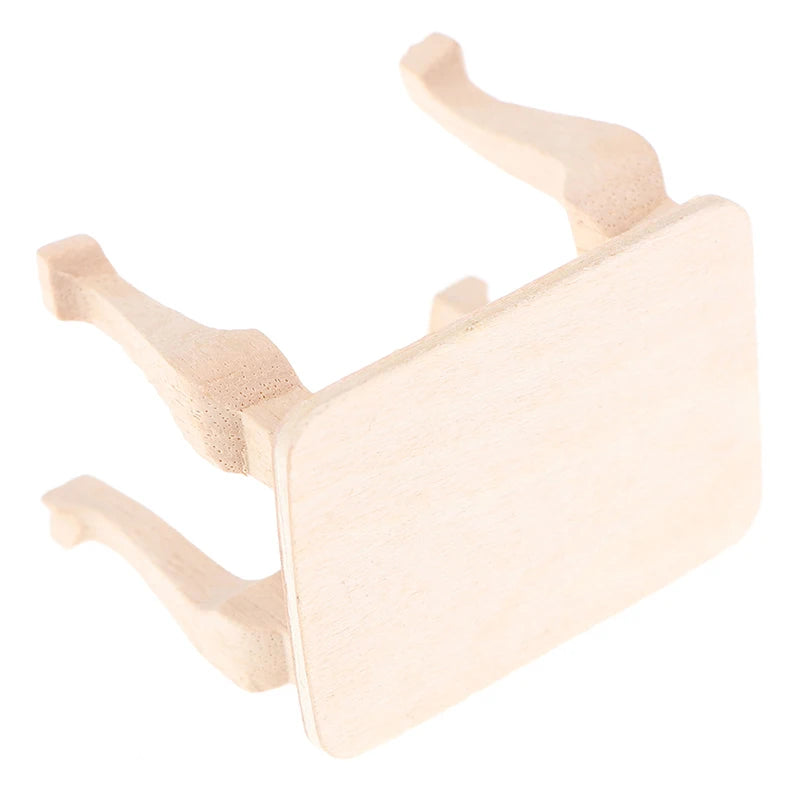 DIY Mini Wooden Table Furniture Toys 1:12 Dollhouse Miniature Accessories Doll House Decor Baby Toys